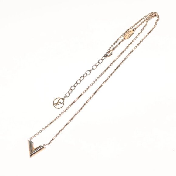 LOUIS VUITTON Collier LV Necklace metal Pink gold - Picture 2 of 16